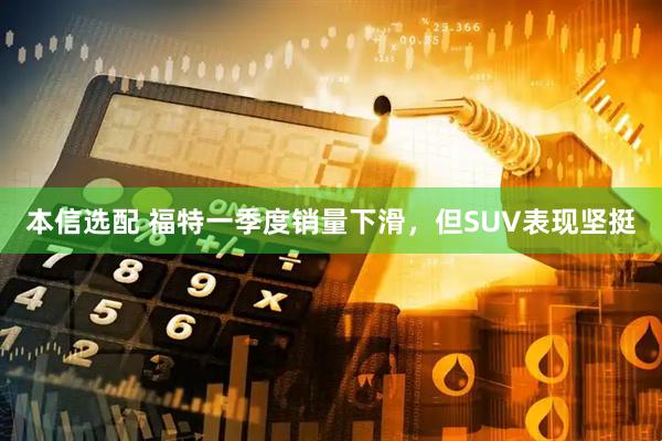 本信选配 福特一季度销量下滑，但SUV表现坚挺